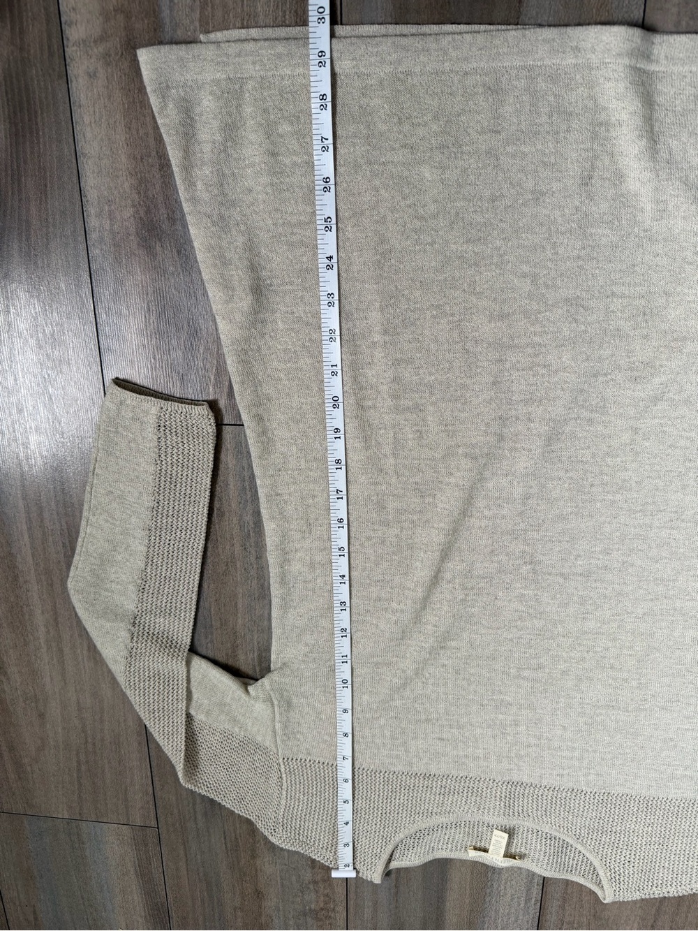 Eileen Fisher Neutral Knit Textured Yoke Tunic - Picture 6 of 10